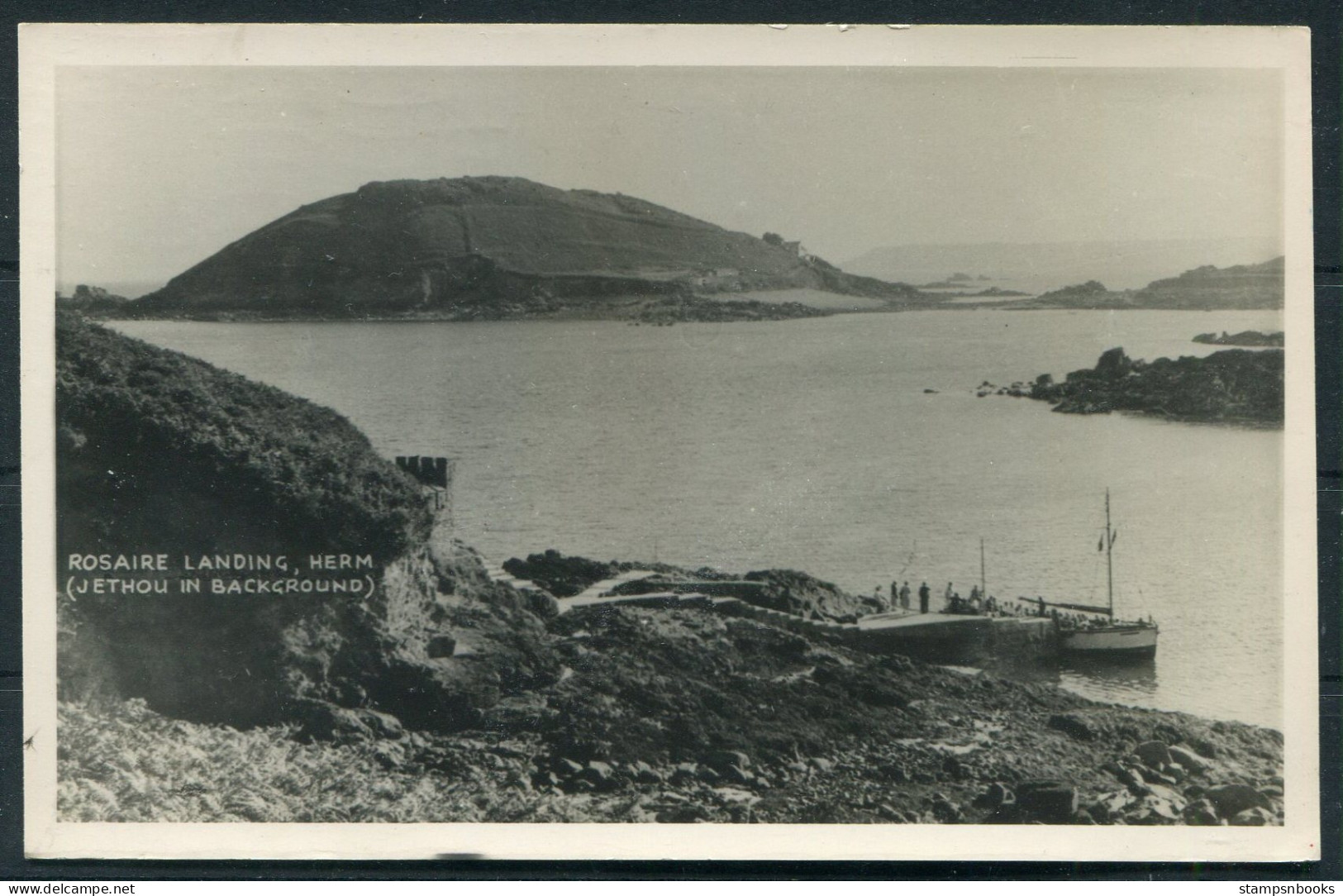 1964 Rosaire Landing, Herm Postcard - Cheltenham - Guernesey