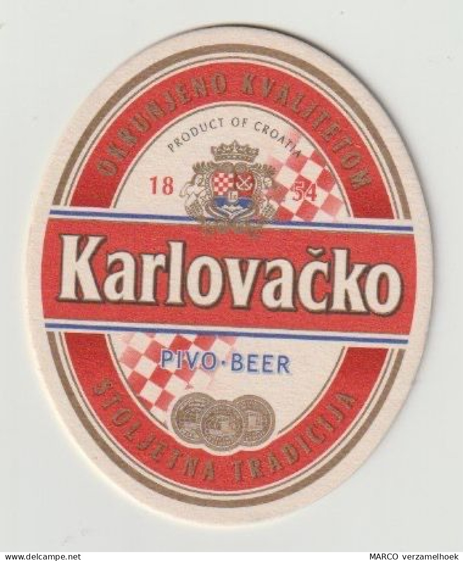Bierviltje-bierdeckel-beermat Karlovačko Pivovara Karlovac (HR) - Sotto-boccale