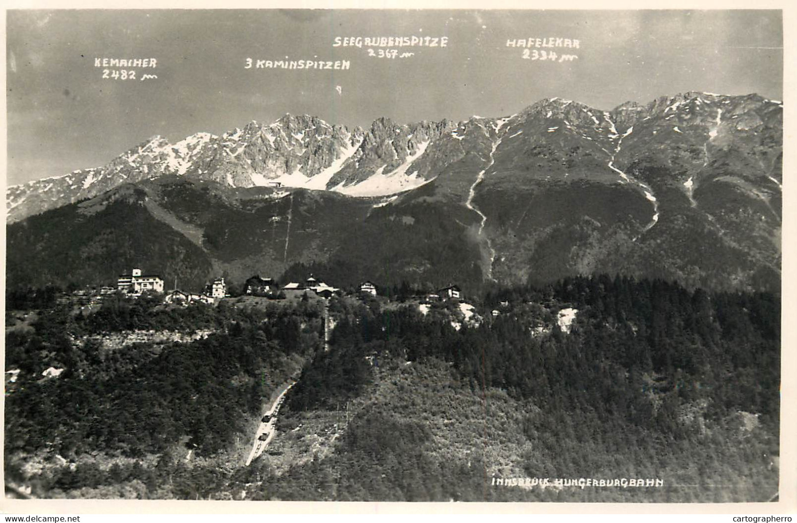 Postcard Austria Innsbruck Hungerburgbahn - Innsbruck