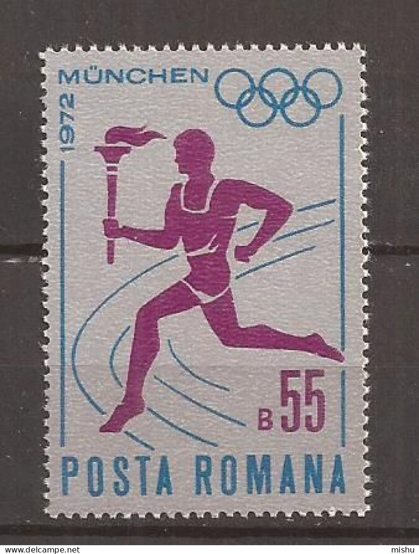 Romania - 1972 - FLACARA OLIMPICA, Nestampilat - Autres & Non Classés