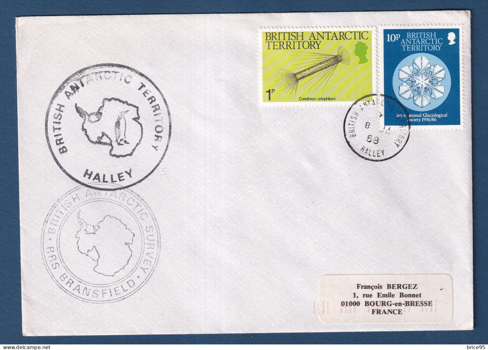 Grande Bretagne - Sur Lettre - British Antarctic Territory - 1988 - Antarctische Expedities