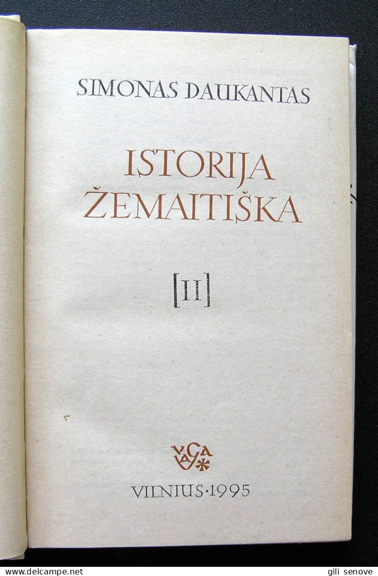 Lithuanian Book / Istorija žemaitiška II Tomas By Daukantas 1995 - Cultural