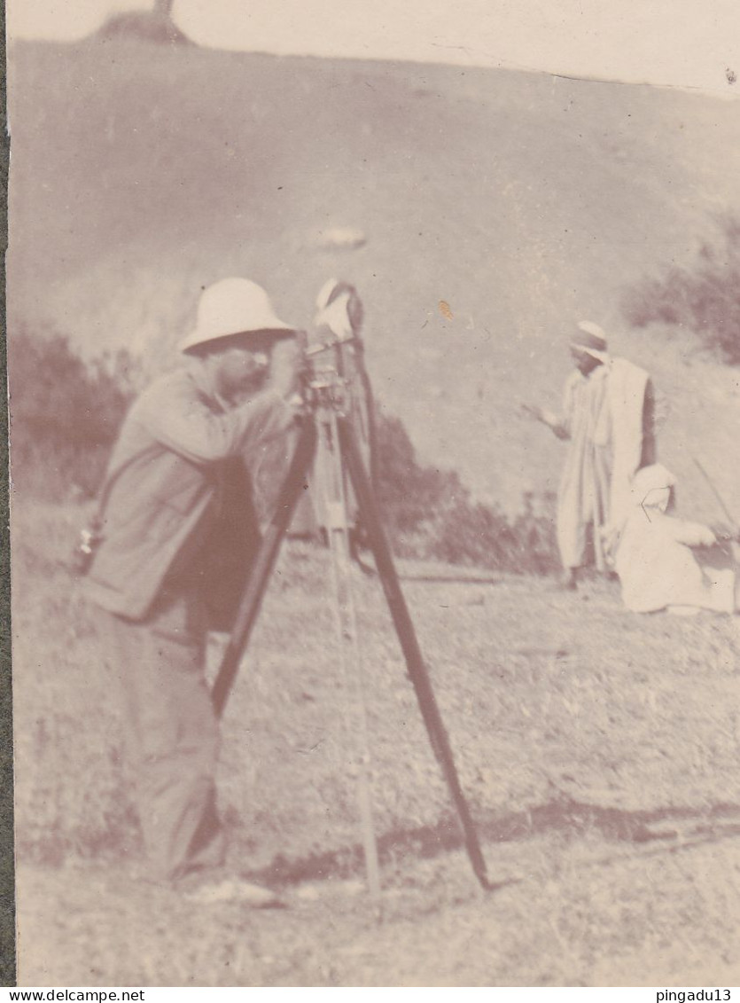 Algérie Type Sage Milianah Alger 9 Mai 1891 Fabrègue Géomètre Photo Thédolite Lettre De Son épouse - 1877-1920: Semi-Moderne