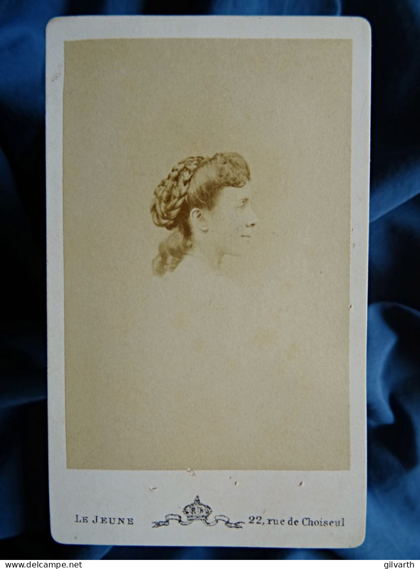 Photo Cdv Le Jeune, Paris - Mme Lacombe De La Tour, Née Comtesse Marie Pauline Dreifus, Second Empire Ca 1865 L679 - Anciennes (Av. 1900)