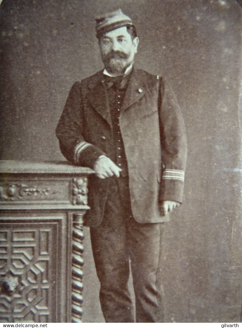 Photo Cdv Christian, Paris - Lieutenant Colonel Xavier Lacombe De La Tour De La Garde Mobile, Guerre 1870 L679 - Antiche (ante 1900)