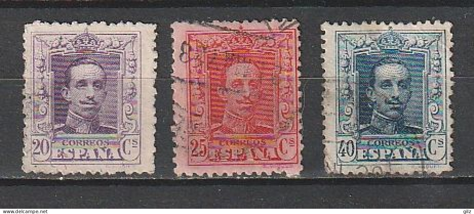 ESPAGNE (Y&T) N° 278-279-282 O - 1922-30 - Used Stamps