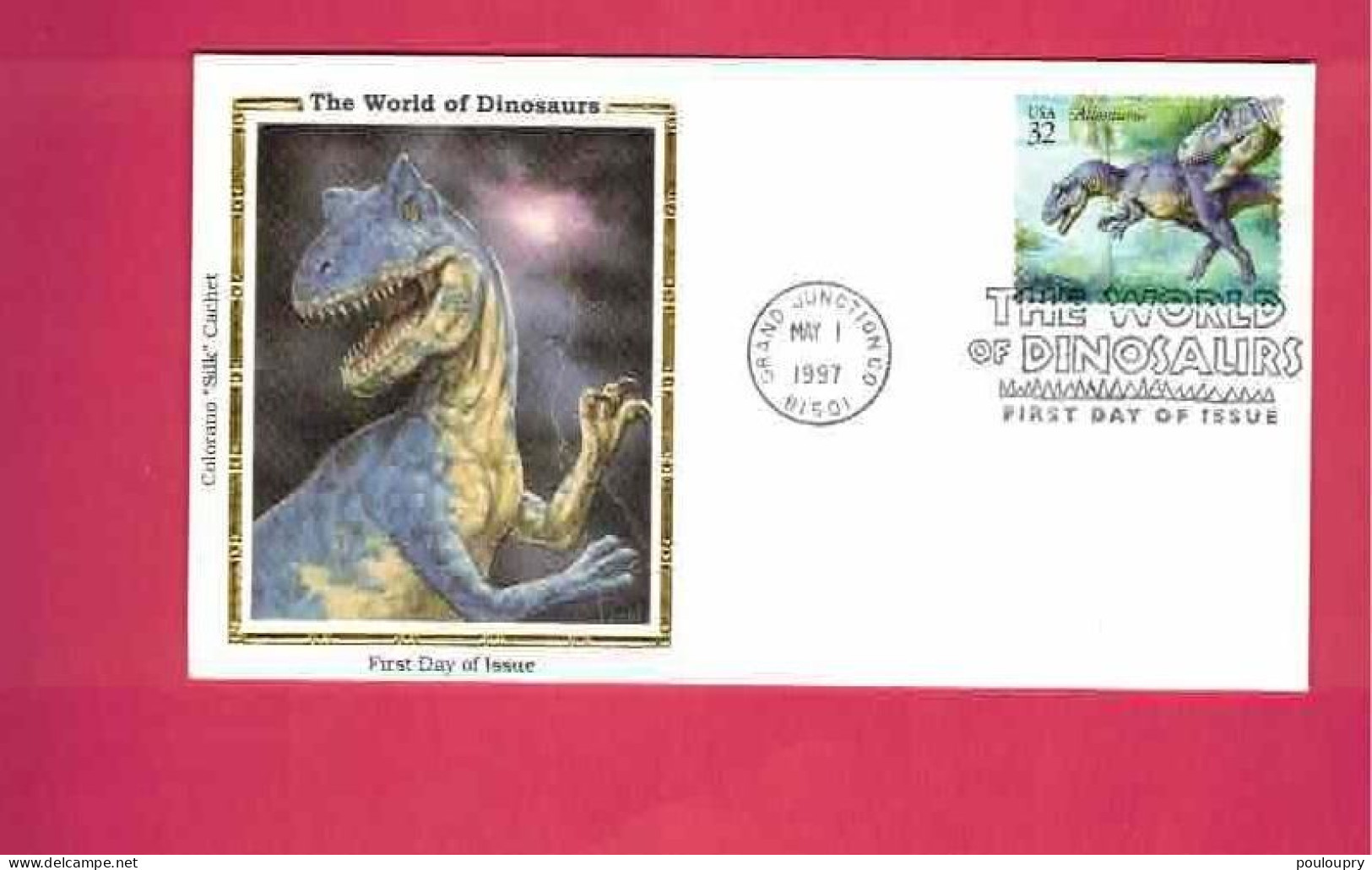 FDC Des USA EUAN De 1997 - YT N° 2595 - Allosaurus - Prehistorics