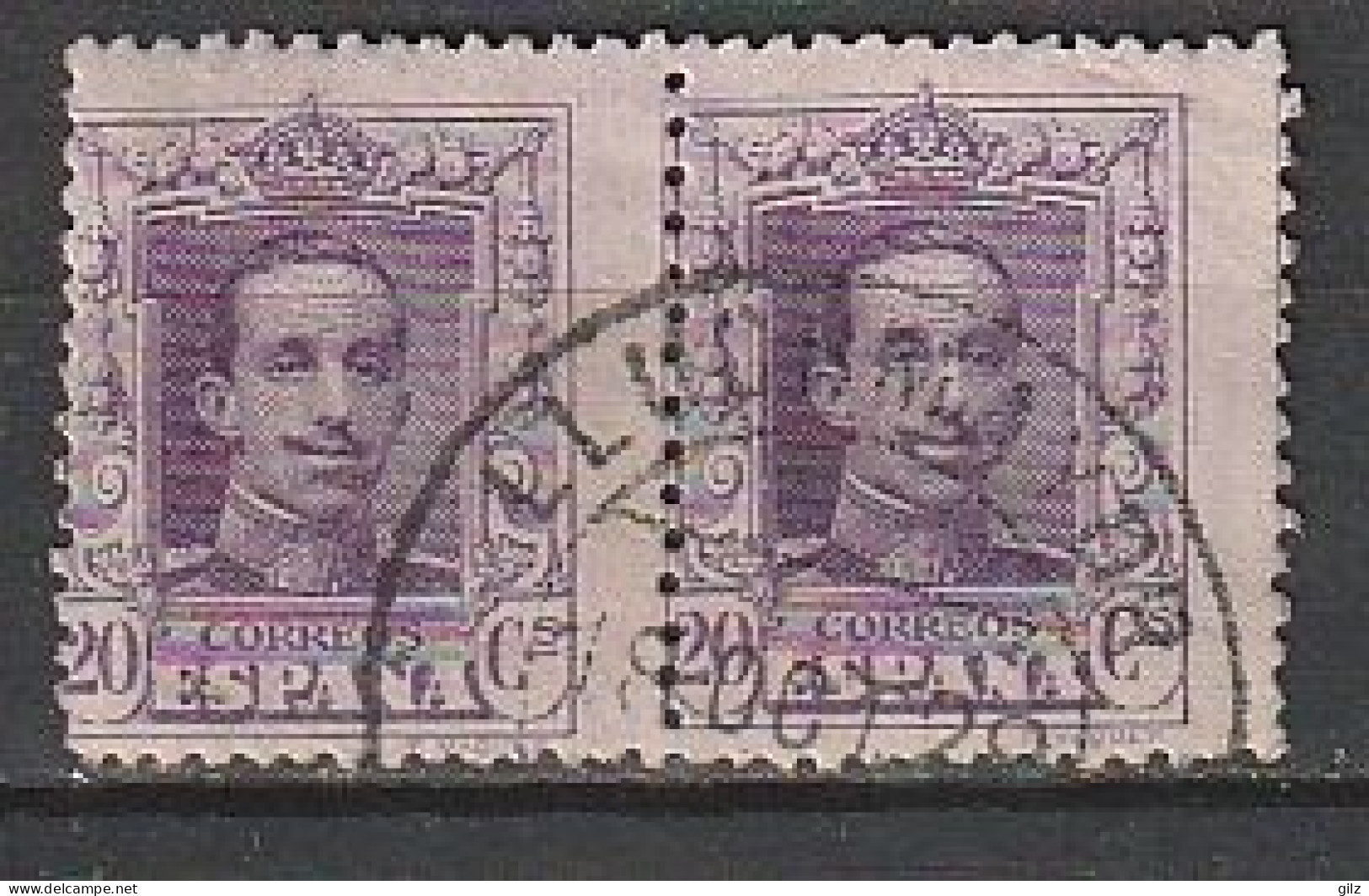 ESPAGNE (Y&T) N° 278 O - 1922-30 Leger Piquage à Cheval - Used Stamps