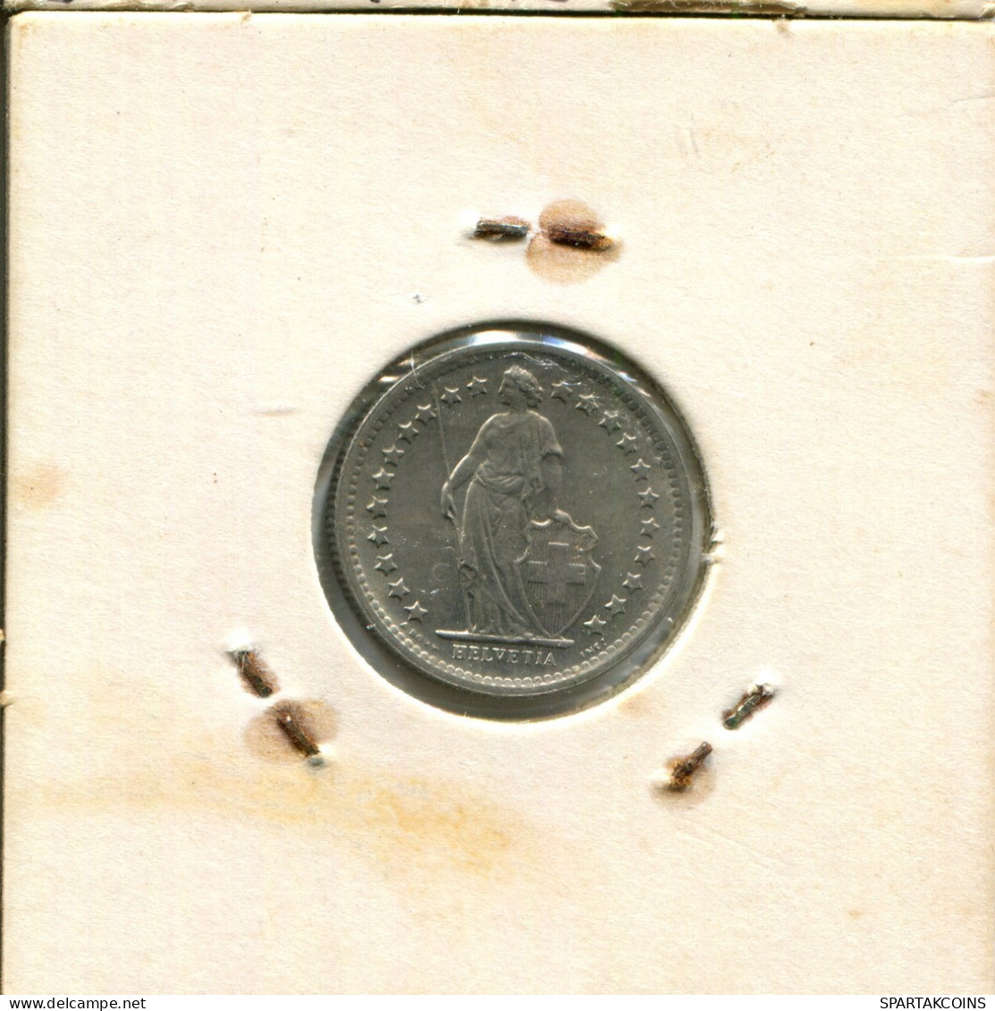 1/2 FRANC 1968 SUIZA SWITZERLAND Moneda #AY023.3.E.A - Altri & Non Classificati