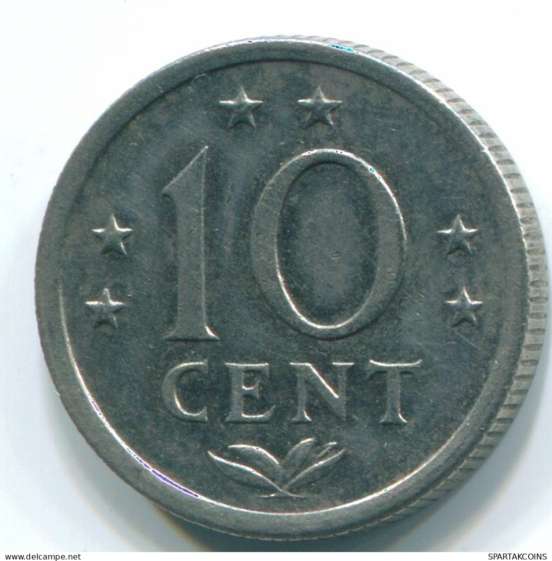 10 CENTS 1971 NIEDERLÄNDISCHE ANTILLEN Nickel Koloniale Münze #S13473.D.A - Nederlandse Antillen