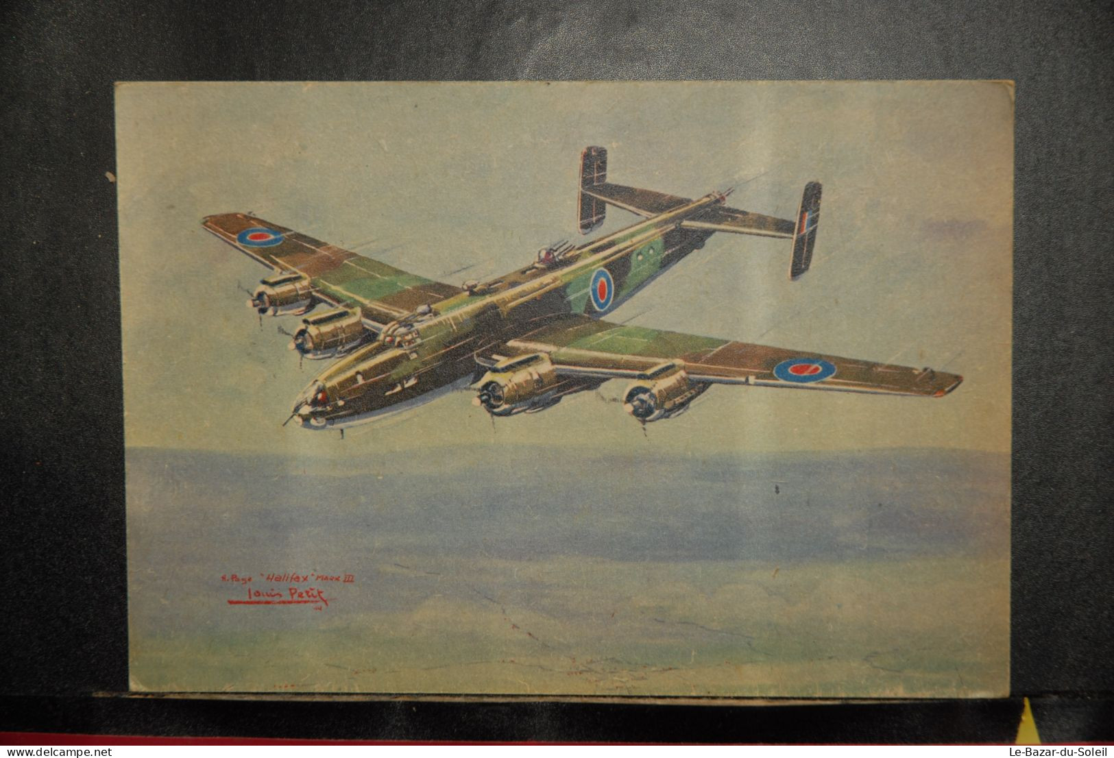 CP,  ILLUSTRATEUR, Louis Petit, Avion, Aviation, Handley Page Halifax Mark III Bombardier Lourd - 1939-1945: 2ème Guerre