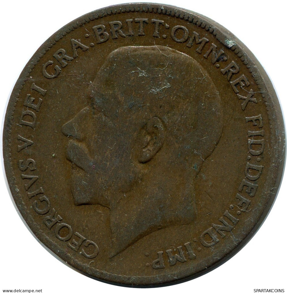 PENNY 1921 UK GROßBRITANNIEN GREAT BRITAIN Münze #AZ712.D.A - D. 1 Penny