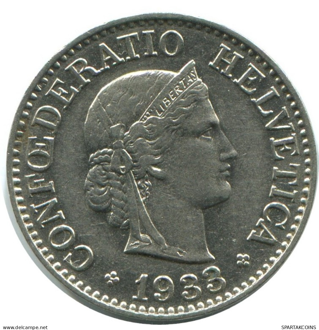 10 RAPPEN 1933 B SUIZA SWITZERLAND Moneda HELVETIA #AD954.2.E.A - Autres & Non Classés