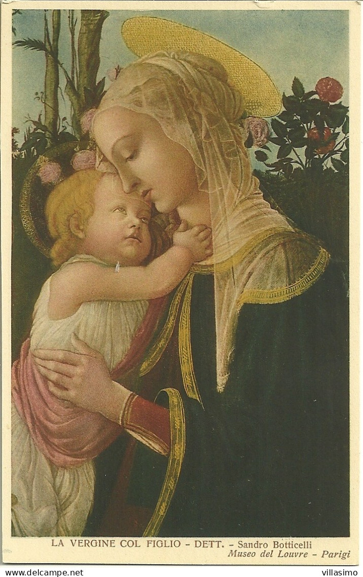 La Vergine Col Figlio - Dett. - Sandro Botticelli - Museo Del Louvre - Parigi - N.V. - Schilderijen