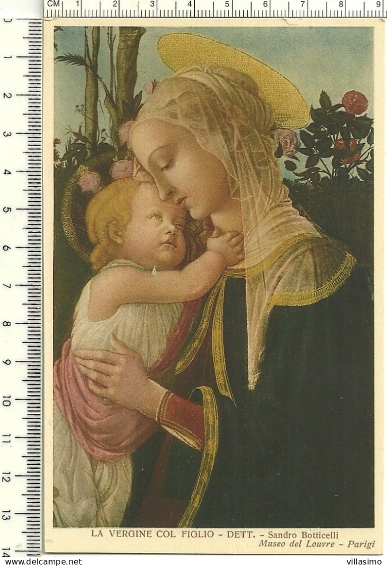 La Vergine Col Figlio - Dett. - Sandro Botticelli - Museo Del Louvre - Parigi - N.V. - Peintures & Tableaux