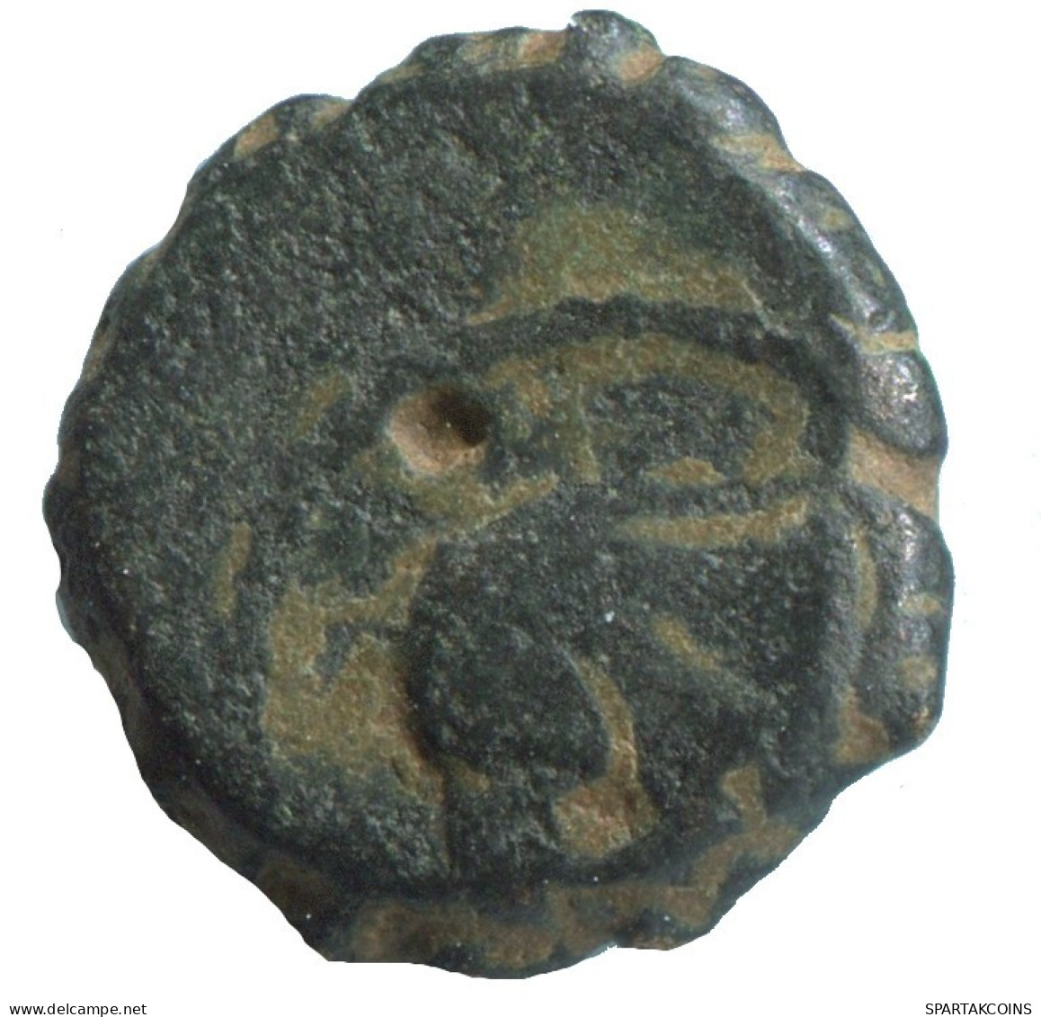 Authentique ORIGINAL GREC ANCIEN Pièce 3g/15mm #AA231.15.F.A - Griechische Münzen