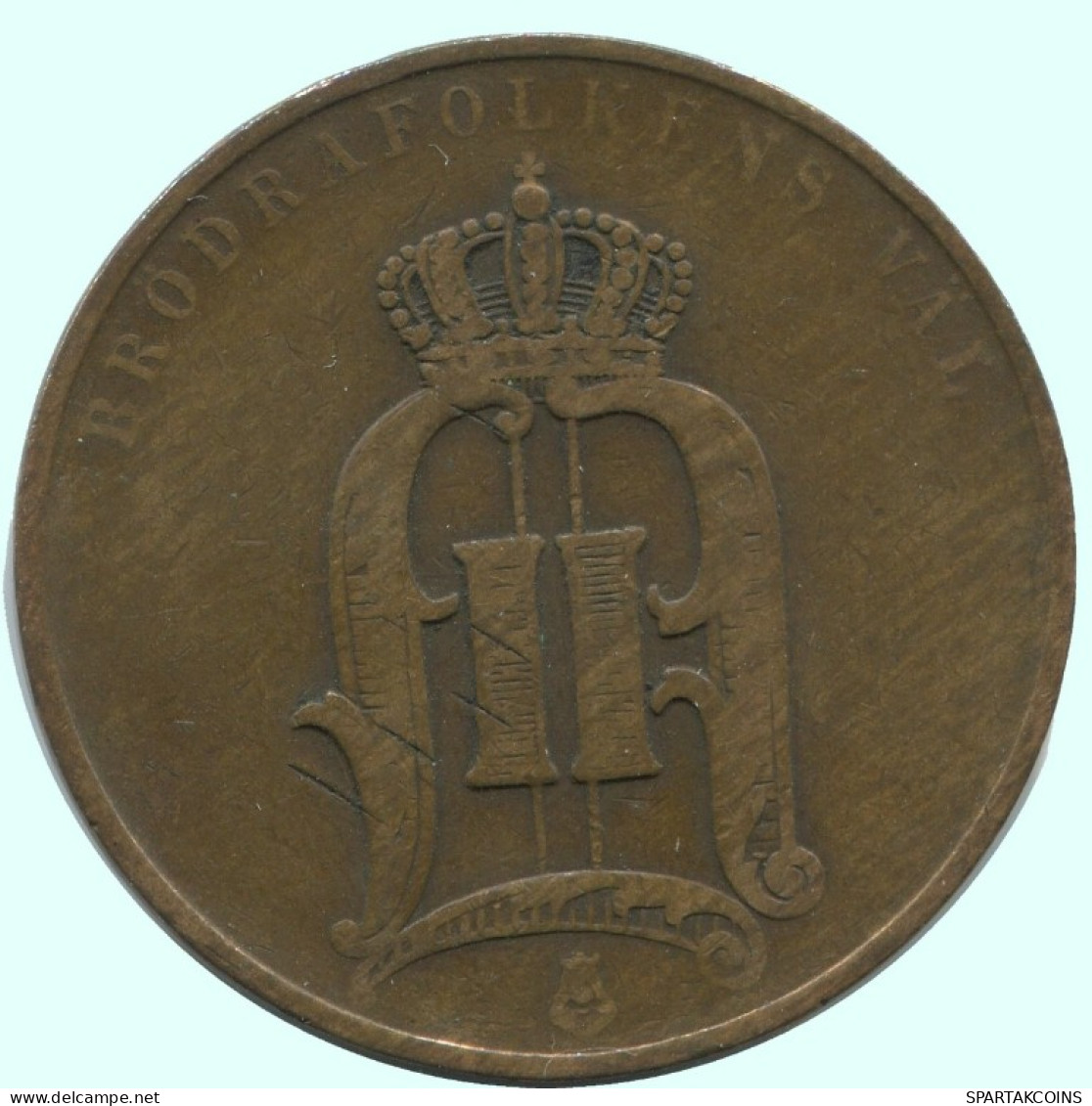 5 ORE 1889 SWEDEN Coin #AC633.2.U.A - Svezia