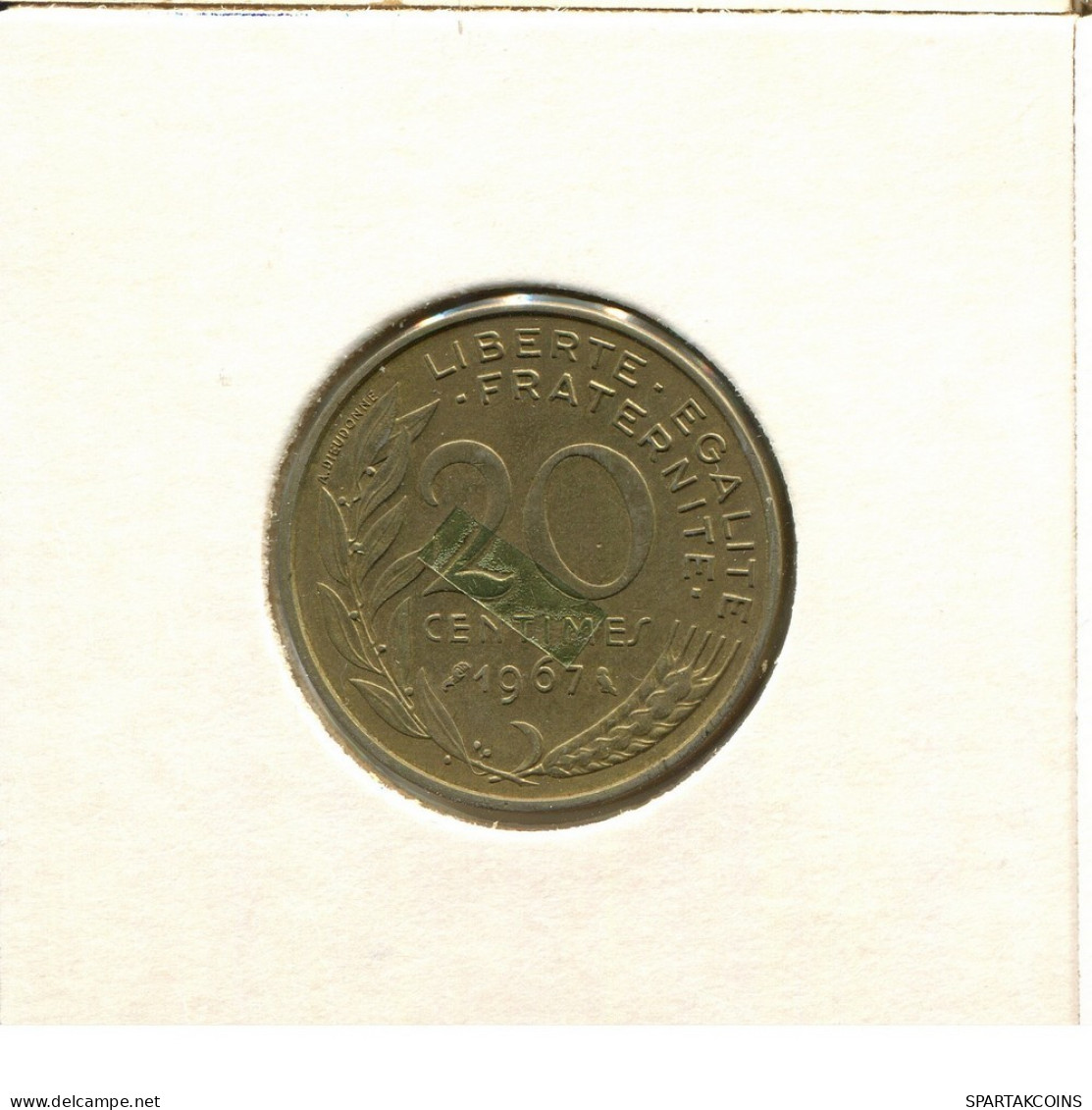 20 CENTIMES 1967 FRANCE Coin #BB483.U.A - 20 Centimes