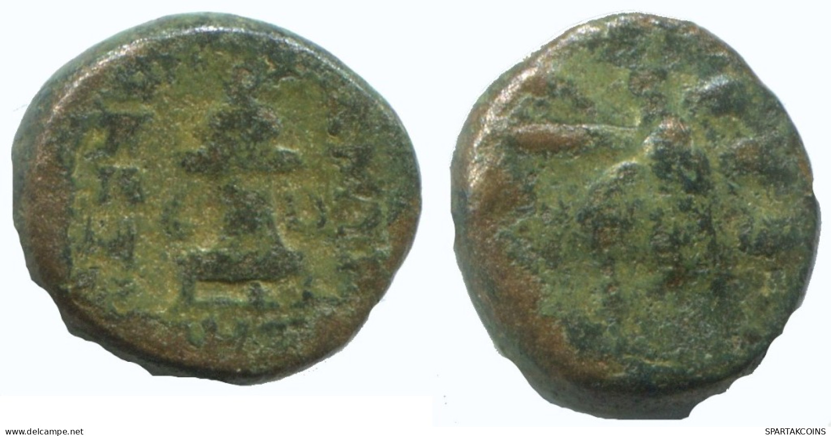 Auténtico ORIGINAL GRIEGO ANTIGUO Moneda 1.9g/13mm #AA124.13.E.A - Griekenland