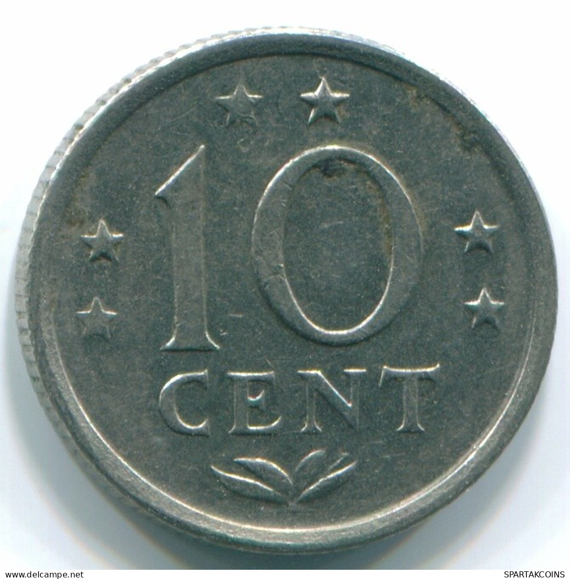 10 CENTS 1970 ANTILLAS NEERLANDESAS Nickel Colonial Moneda #S13329.E.A - Netherlands Antilles