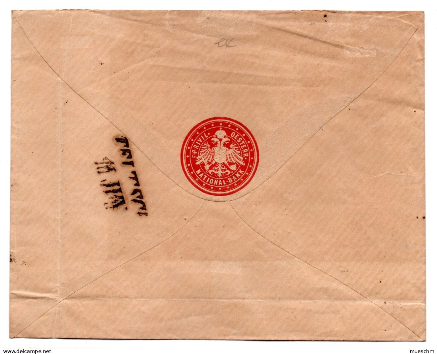 Österreich, 1869, Briefkuvert Nach Teltsch, Frankiert Mit 3Kr/MiNr.36 I (grober Druck), Auf Rückseite Ank.stempel (20165 - Lettres & Documents