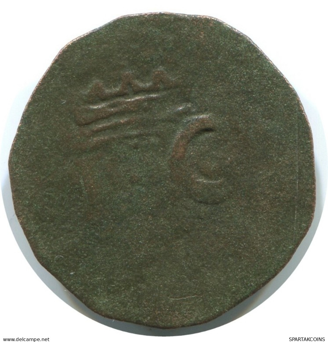 CRUSADER CROSS Authentic Original MEDIEVAL EUROPEAN Coin 1.5g/20mm #AC031.8.D.A - Otros – Europa