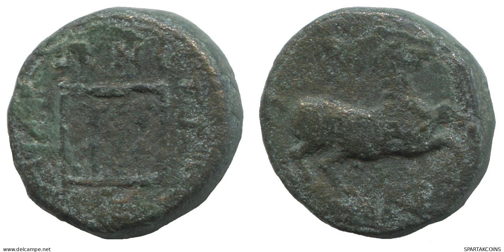 HORSE Antiguo GRIEGO ANTIGUO Moneda 3.7g/15mm #SAV1184.11.E.A - Griechische Münzen