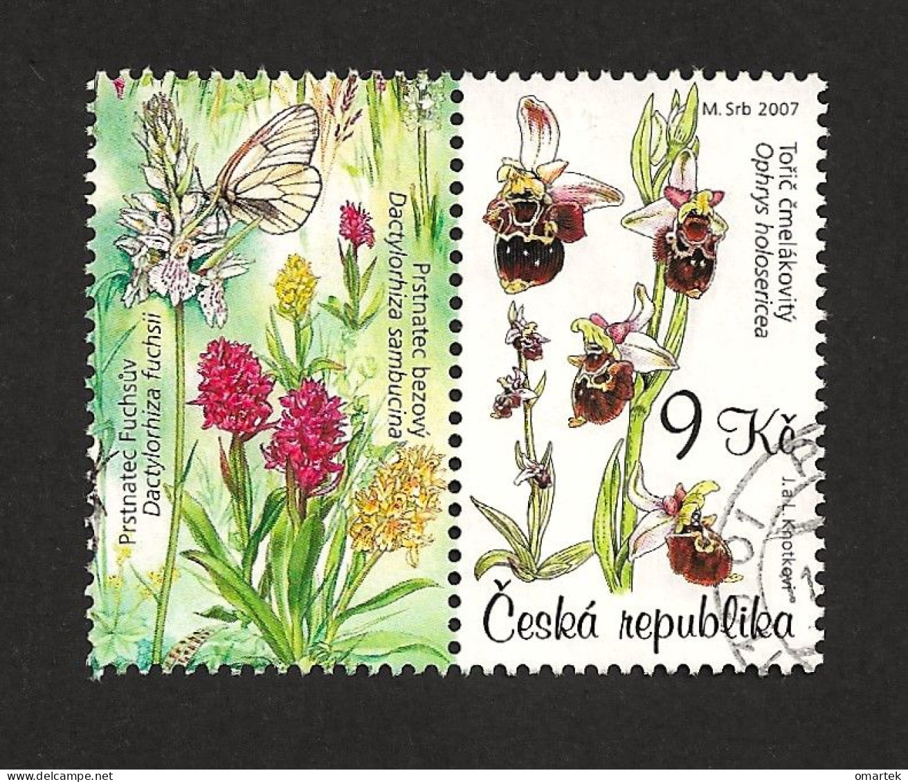 Czech Republic 2007 ⊙ Mi 528 Zf Sc 3355a Bílé Karpaty. Nature Protection, Naturschutz. Tschechische Republik. - Used Stamps