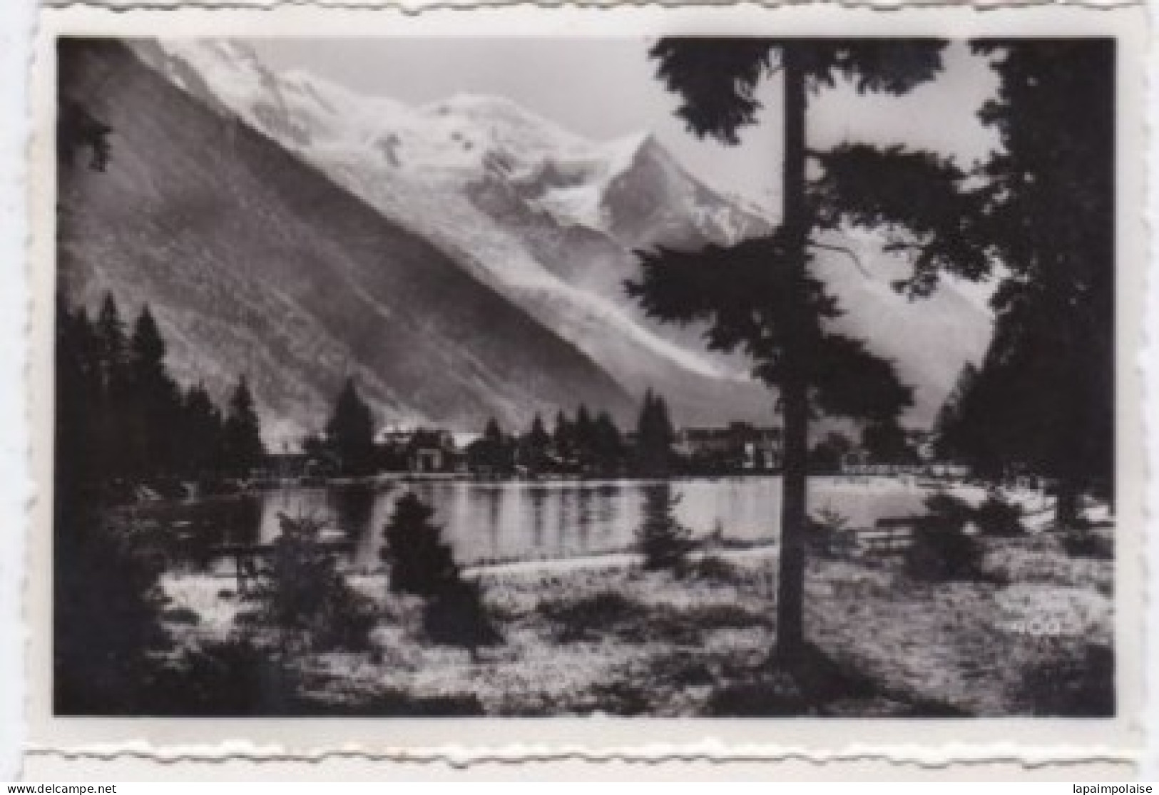 2 Photos Savoie Les Charmoz Aiguille De Blaitiére Lac Du Bouchet  Et Le Mont Blanc   Réf 29799 - Personnes Anonymes