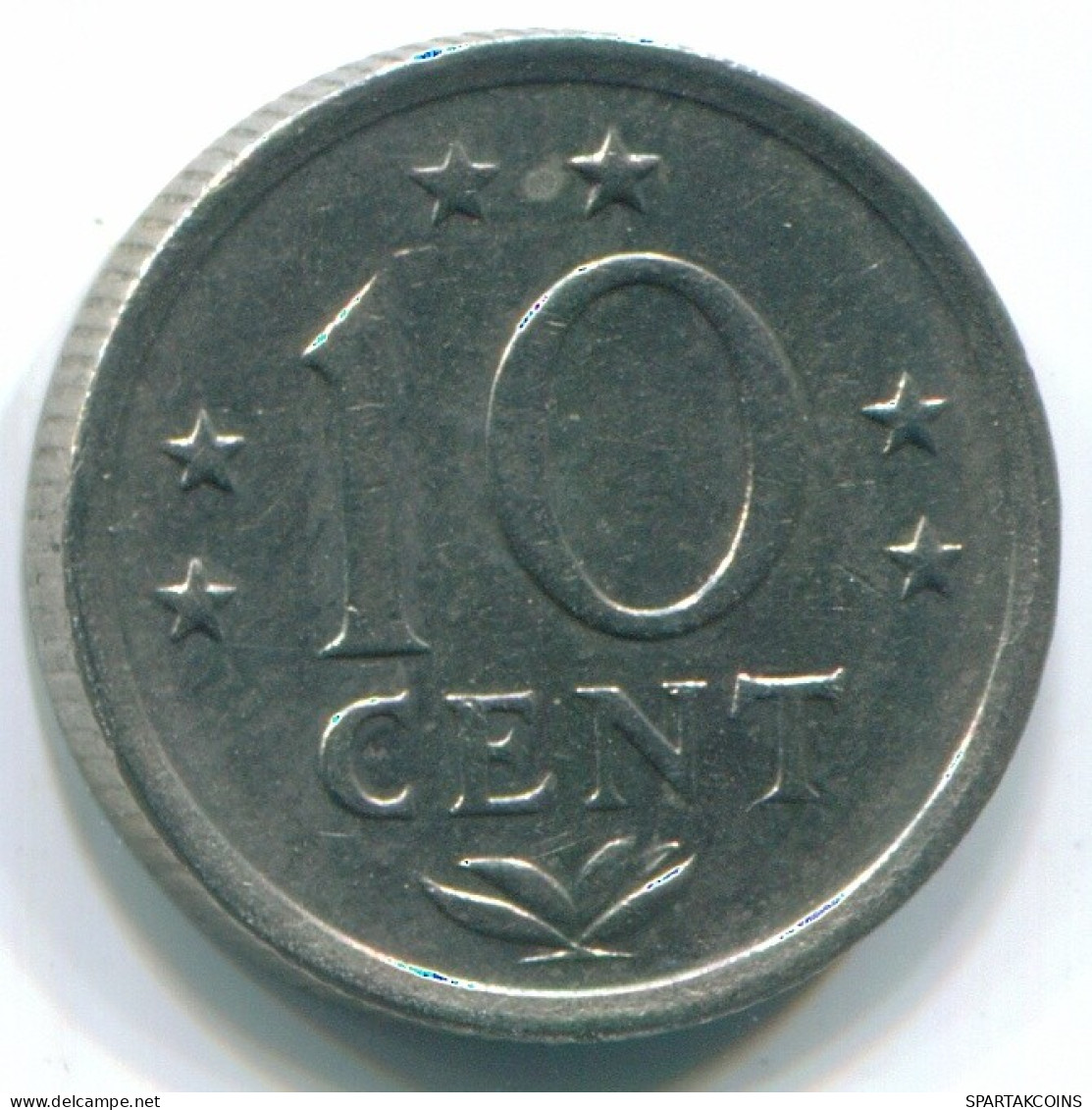 10 CENTS 1970 NETHERLANDS ANTILLES Nickel Colonial Coin #S13353.U.A - Antilles Néerlandaises