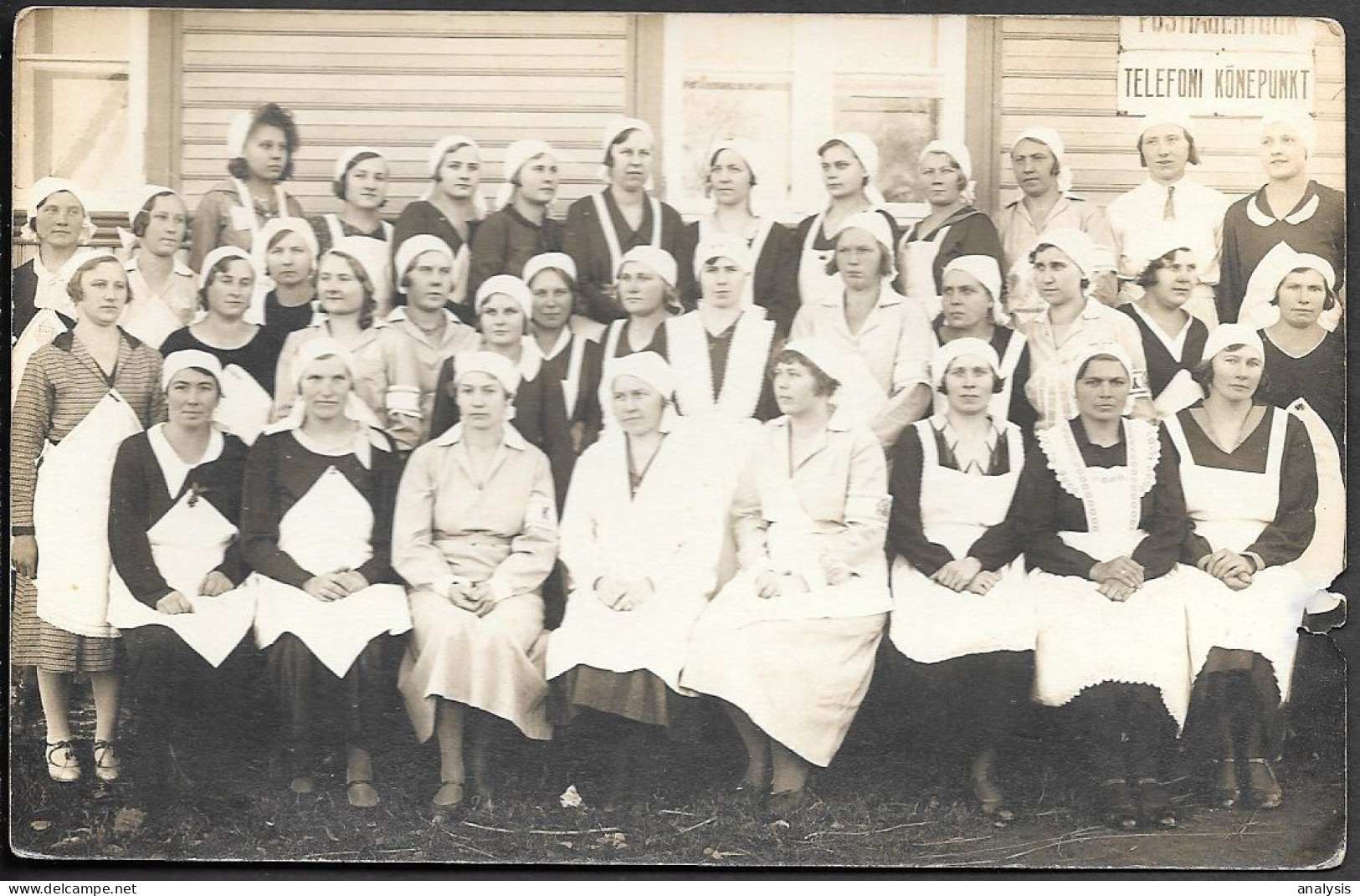 Estonia Vaeküla Postal Agency Telephone Call Point Old Real Photo PC Pre 1940. By J.Treigut - Estland