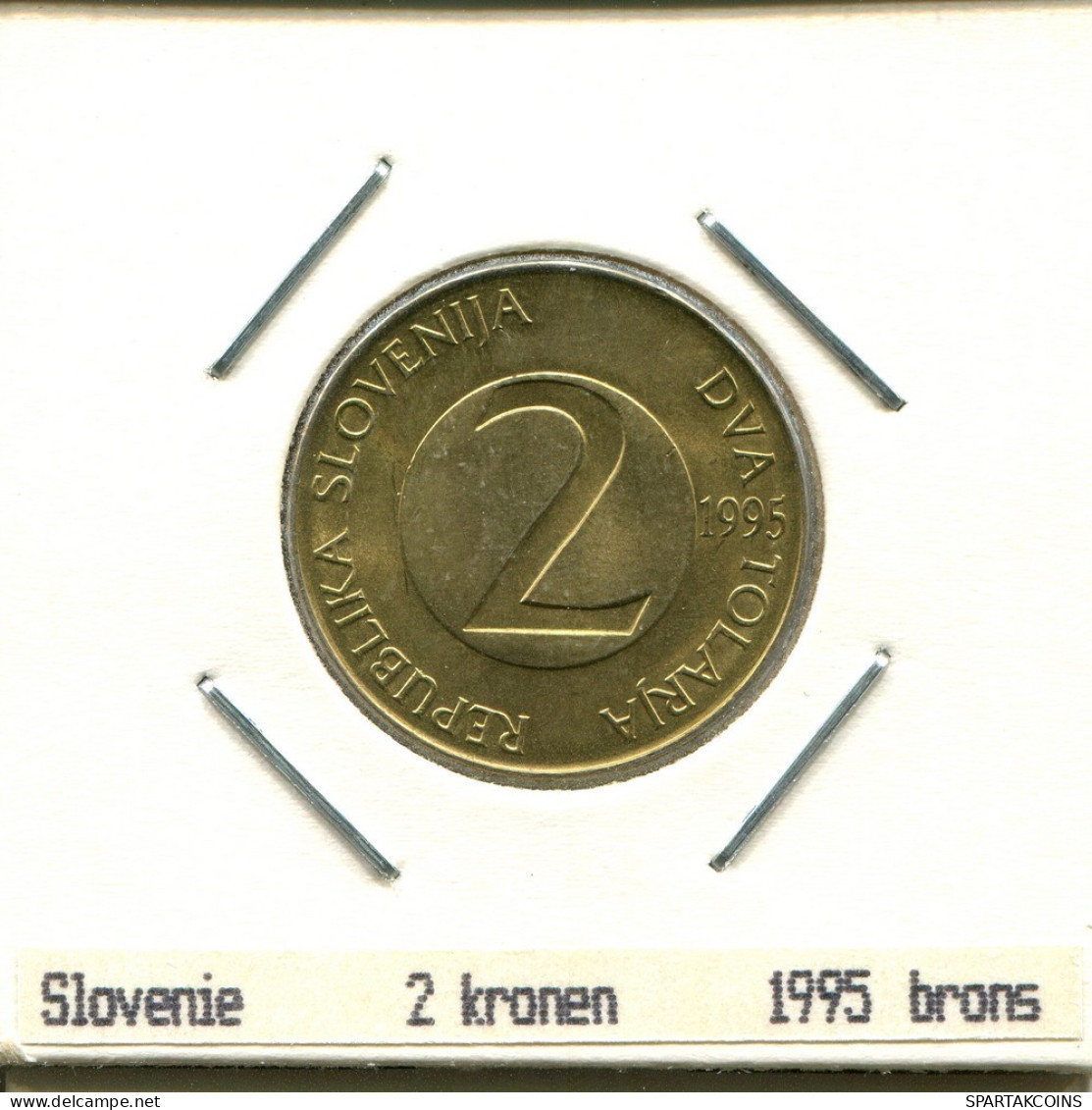 2 TOLARJA 1995 ESLOVENIA SLOVENIA Moneda #AS570.E.A - Slovénie