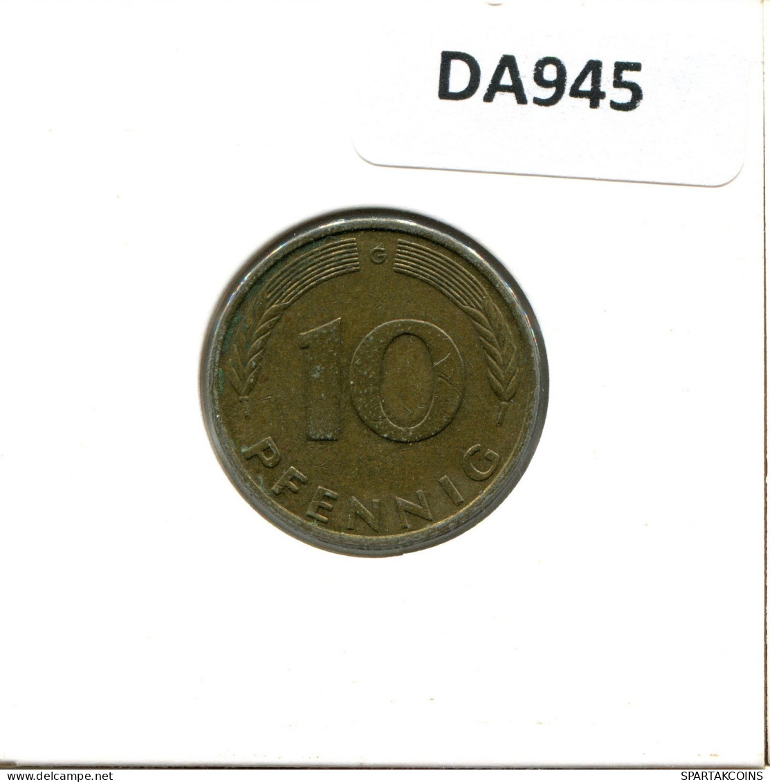 10 PFENNIG 1987 G WEST & UNIFIED GERMANY Coin #DA945.U.A - 10 Pfennig
