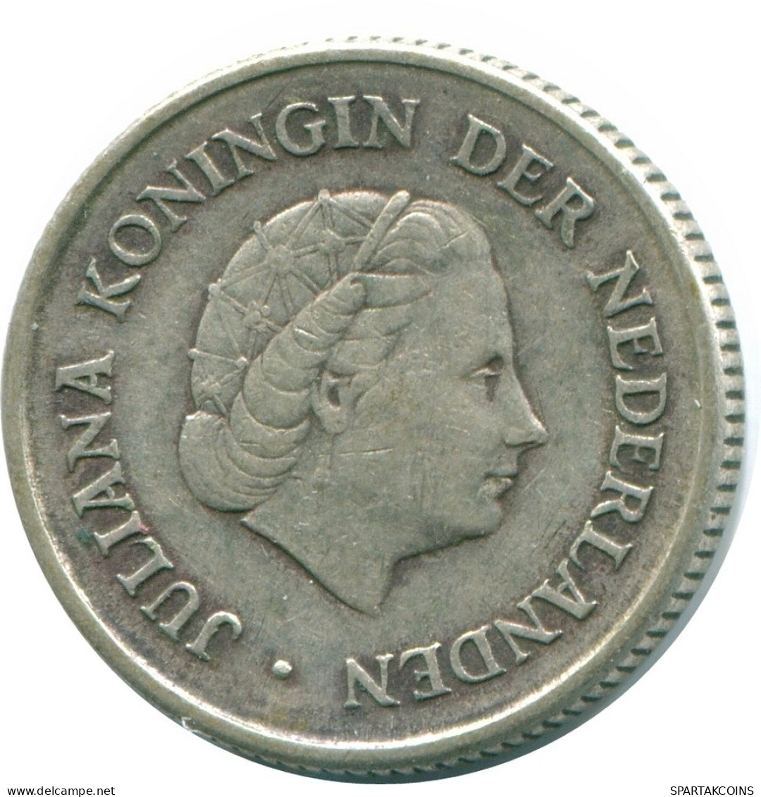 1/4 GULDEN 1967 ANTILLAS NEERLANDESAS PLATA Colonial Moneda #NL11583.4.E.A - Antille Olandesi