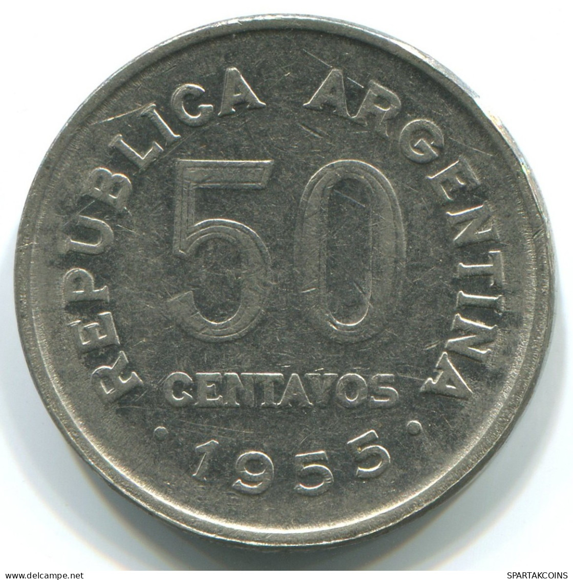50 CENTAVOS 1955 ARGENTINIEN ARGENTINA Münze #WW1140.D.A - Argentinië