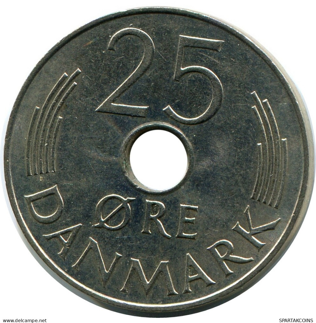 25 ORE 1977 DENMARK Coin #AZ378.U.A - Denemarken