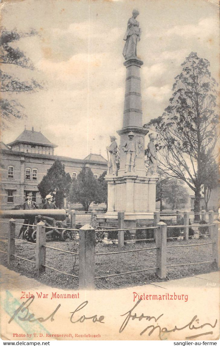 CPA / AFRIQUE DU SUD / ZULU WAR MONUMENT / PIETERMARTIZBURG - Zuid-Afrika