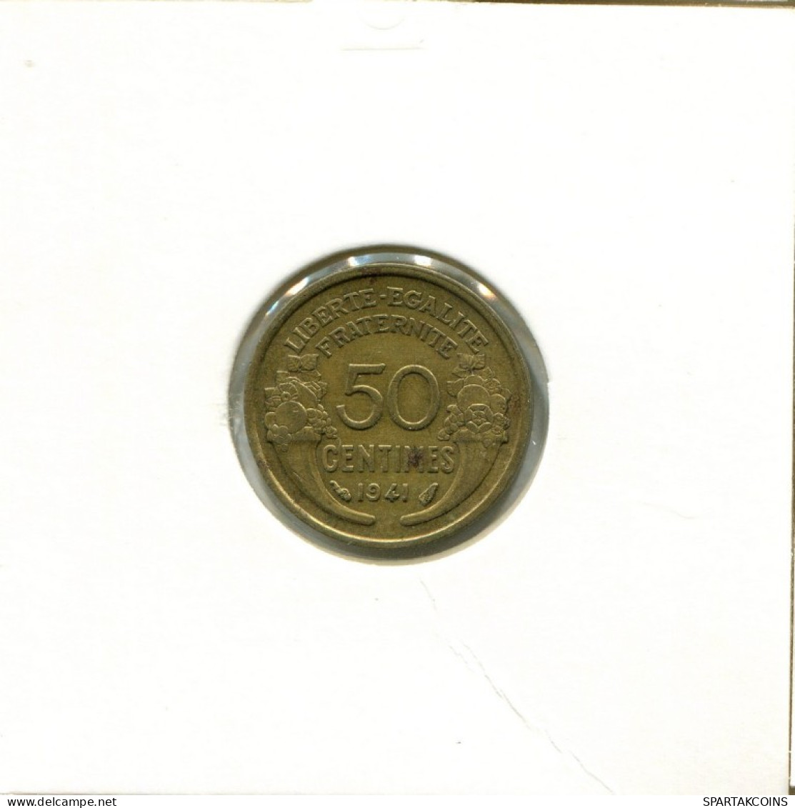 50 CENTIMES 1941 FRANCE Pièce Française #AK923.F.A - 50 Centimes