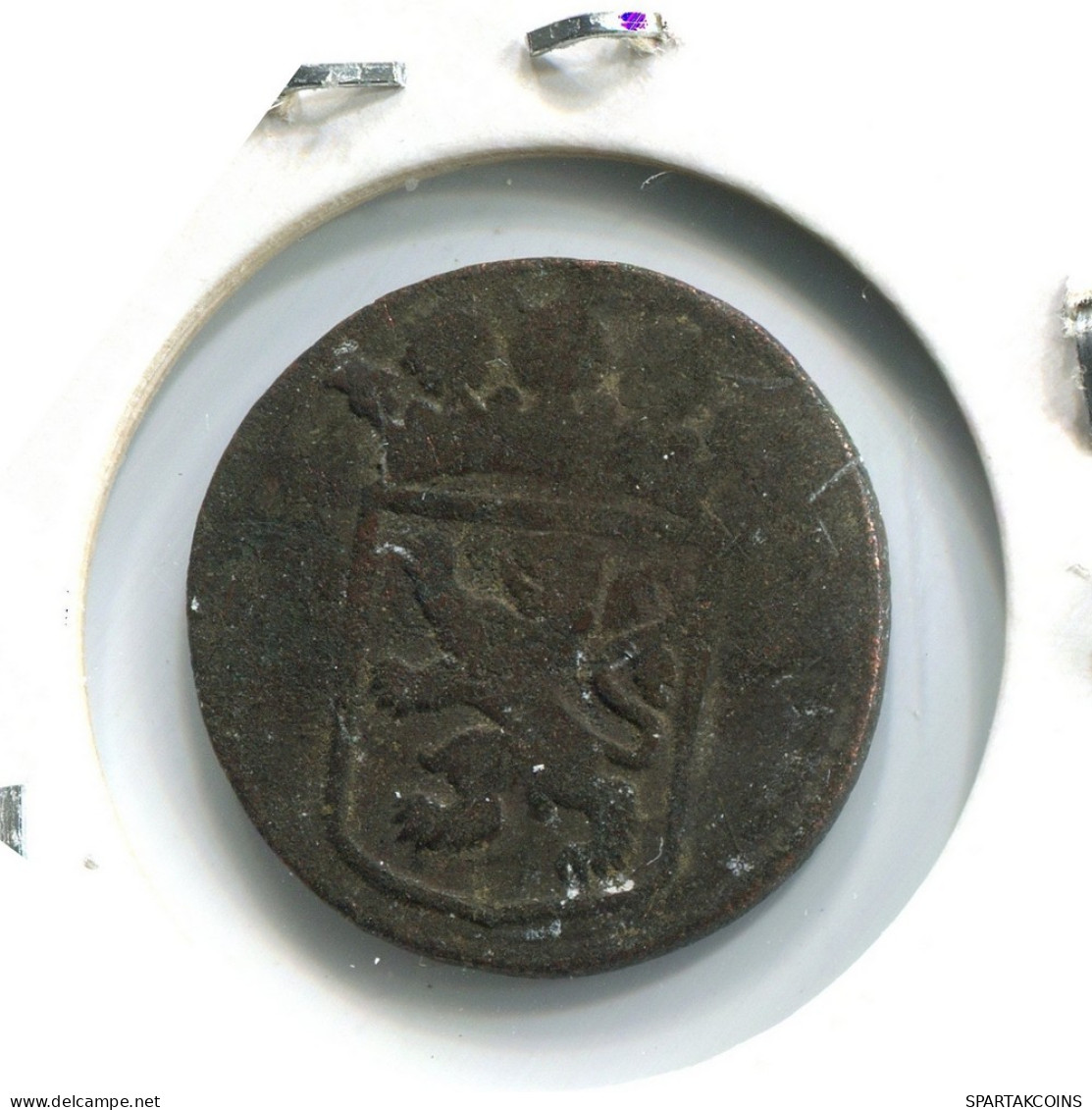 1735 HOLLAND VOC DUIT INDES NÉERLANDAIS NETHERLANDS NEW YORK COLONIAL PENNY #VOC1835.10.F.A - Indie Olandesi