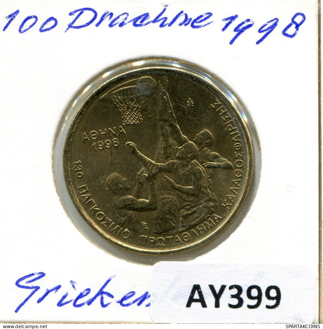 100 DRACHMES 1998 GRECIA GREECE Moneda #AY399.E.A - Grèce