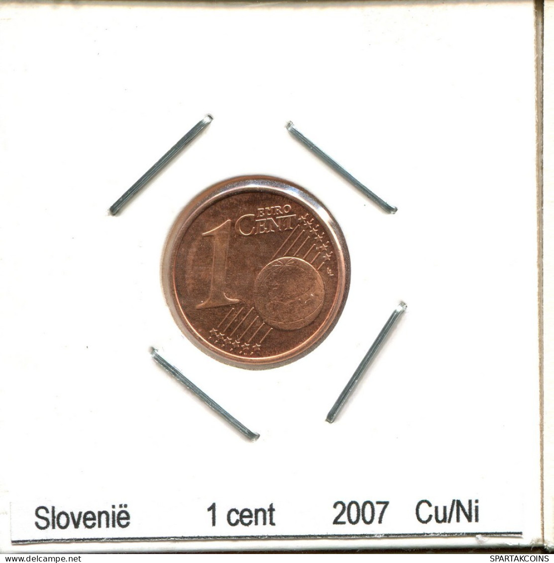 1 EURO CENT 2007 SLOVÉNIE SLOVENIA Pièce #AS582.F.A - Slovenia