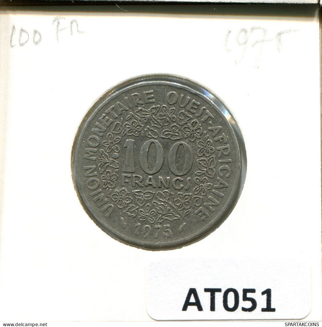 100 FRANCS CFA 1975 Western African States (BCEAO) Moneda #AT051.E.A - Otros – Africa