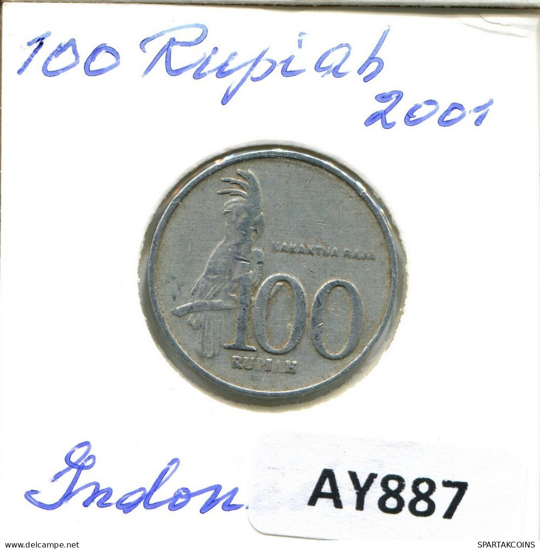 100 RUPIAH 2001 INDONESIA Coin #AY887.U.A - Indonesia