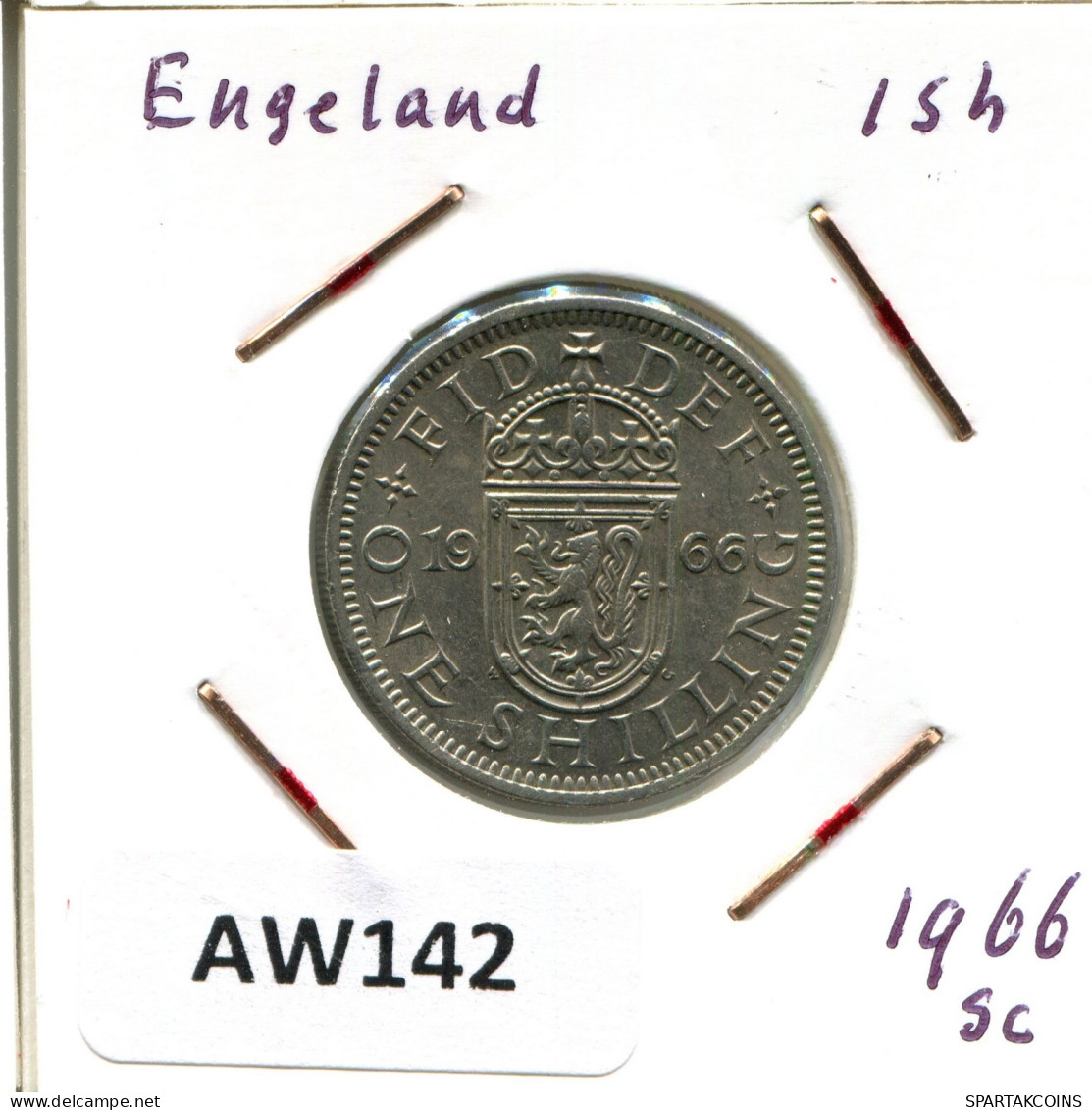 SHILLINGS 1966 UK GREAT BRITAIN Coin #AW142.U.A - I. 1 Shilling