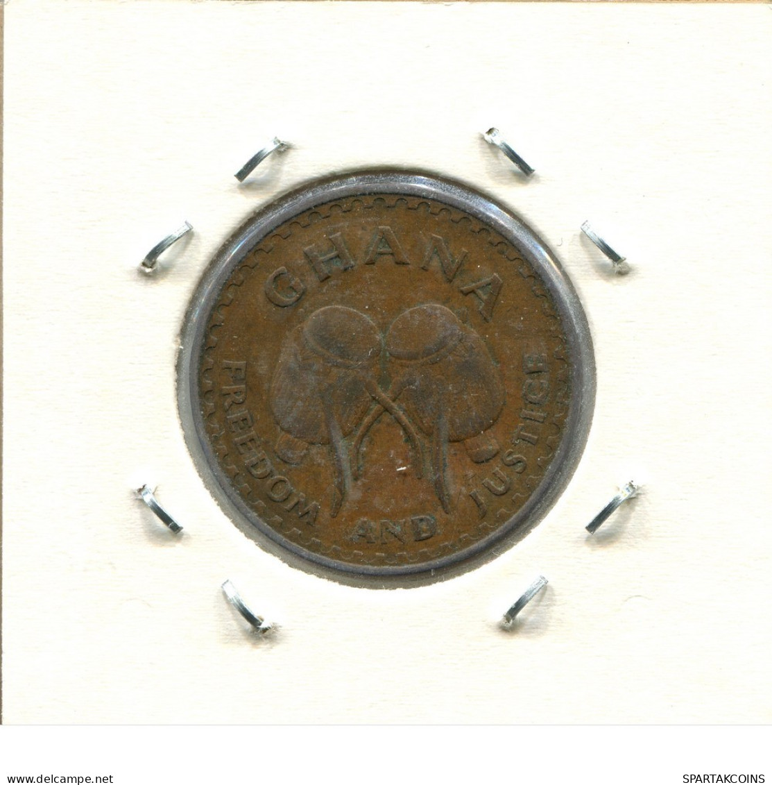 1 PESEWA 1967 GHANA Coin #AS374.U.A - Ghana