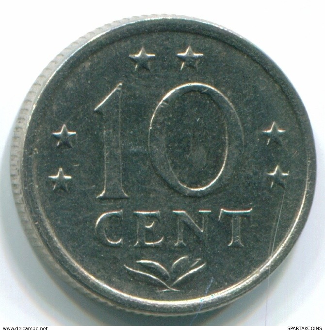 10 CENTS 1971 ANTILLES NÉERLANDAISES Nickel Colonial Pièce #S13455.F.A - Netherlands Antilles