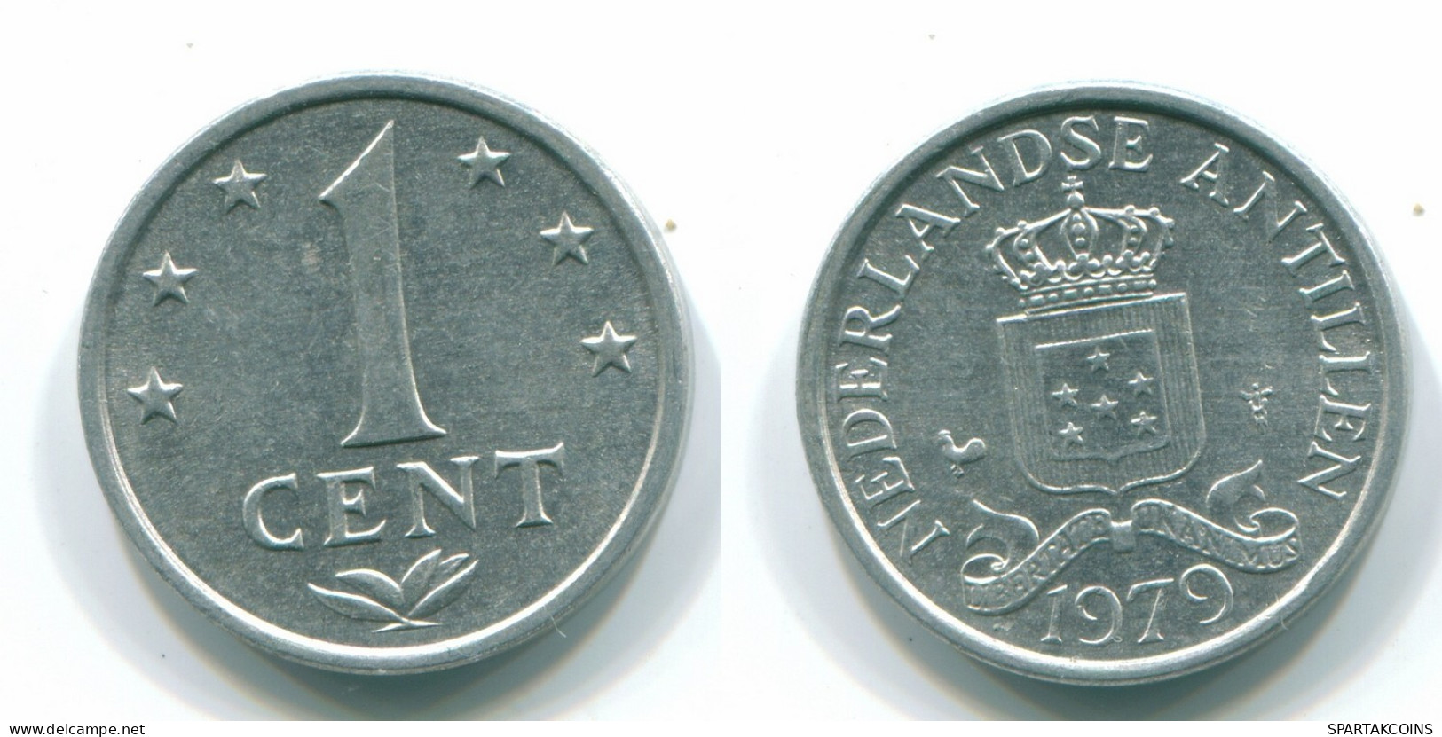 1 CENT 1979 NETHERLANDS ANTILLES Aluminium Colonial Coin #S11167.U.A - Netherlands Antilles