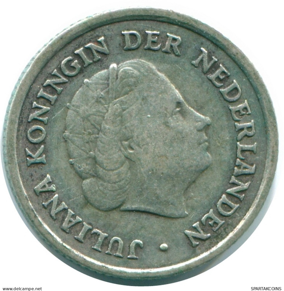 1/10 GULDEN 1960 ANTILLAS NEERLANDESAS PLATA Colonial Moneda #NL12312.3.E.A - Netherlands Antilles