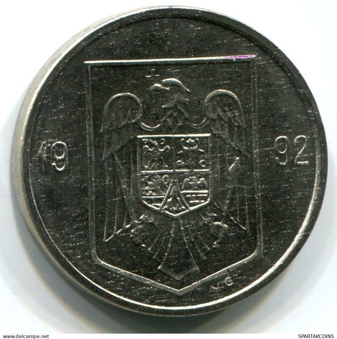 5 LEI 1992 ROMÁN OMANIA UNC Eagle Coat Of Arms V.G Mark Moneda #W11330.E.A - Roemenië