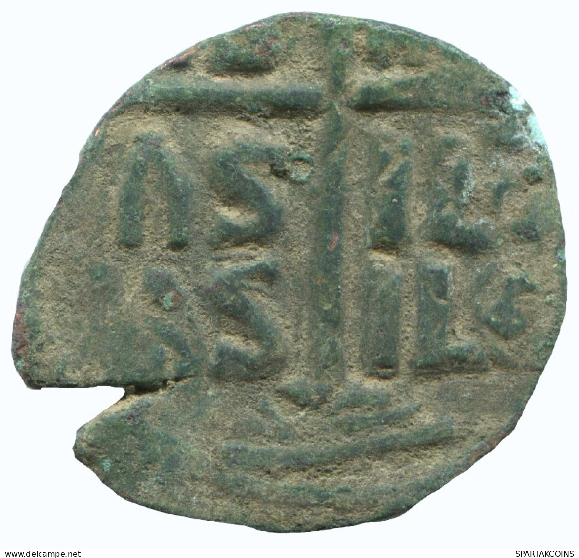 JESUS CHRIST ANONYMOUS CROSS Antike BYZANTINISCHE Münze  7.3g/31mm #AA615.21.D.A - Byzantine